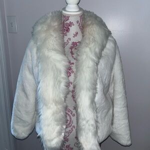 White Faux Fur Jacket